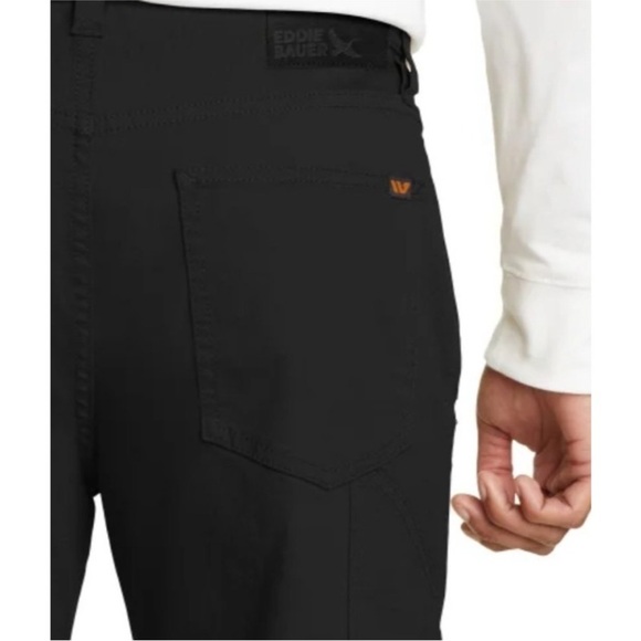NEW Eddie Bauer Men’s Canvas Stretch Utility Pant - 38 X 29 Black - Picture 6 of 6